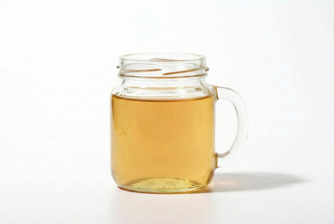 Premium Alfalfa honey in glass jar