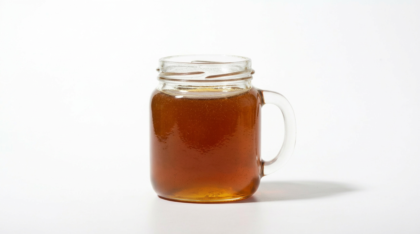 Premium Eucalyptus honey in glass jar