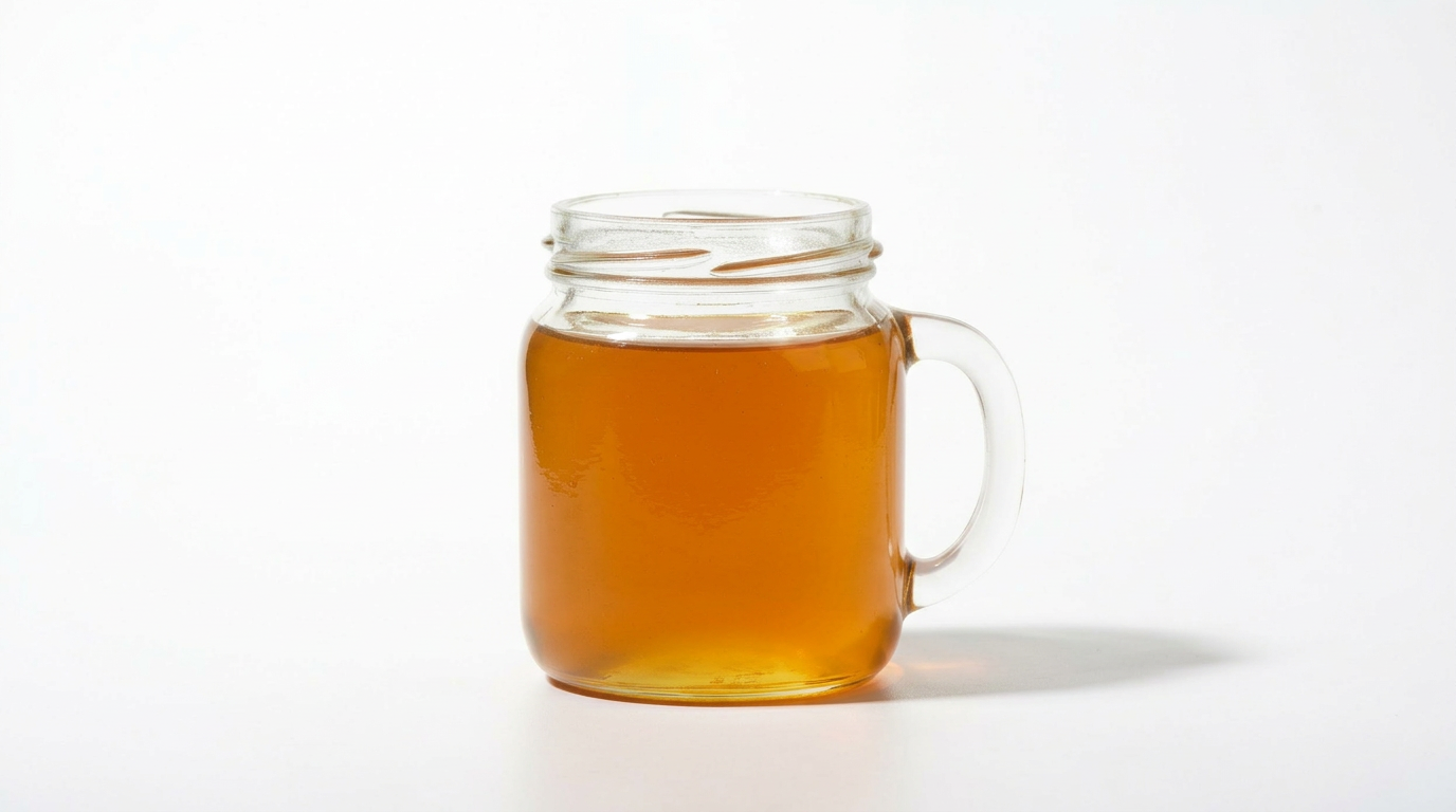 Premium Macadamia honey in glass jar