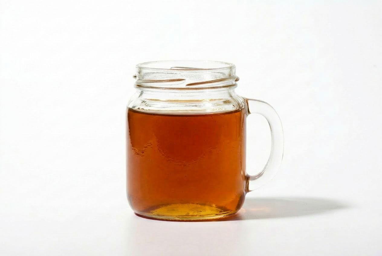 Premium Sourwood honey in glass jar
