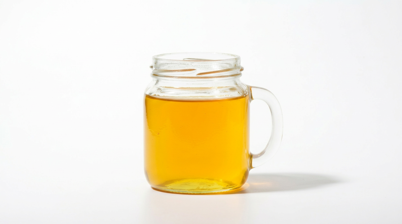 Premium Sunflower honey in glass jar